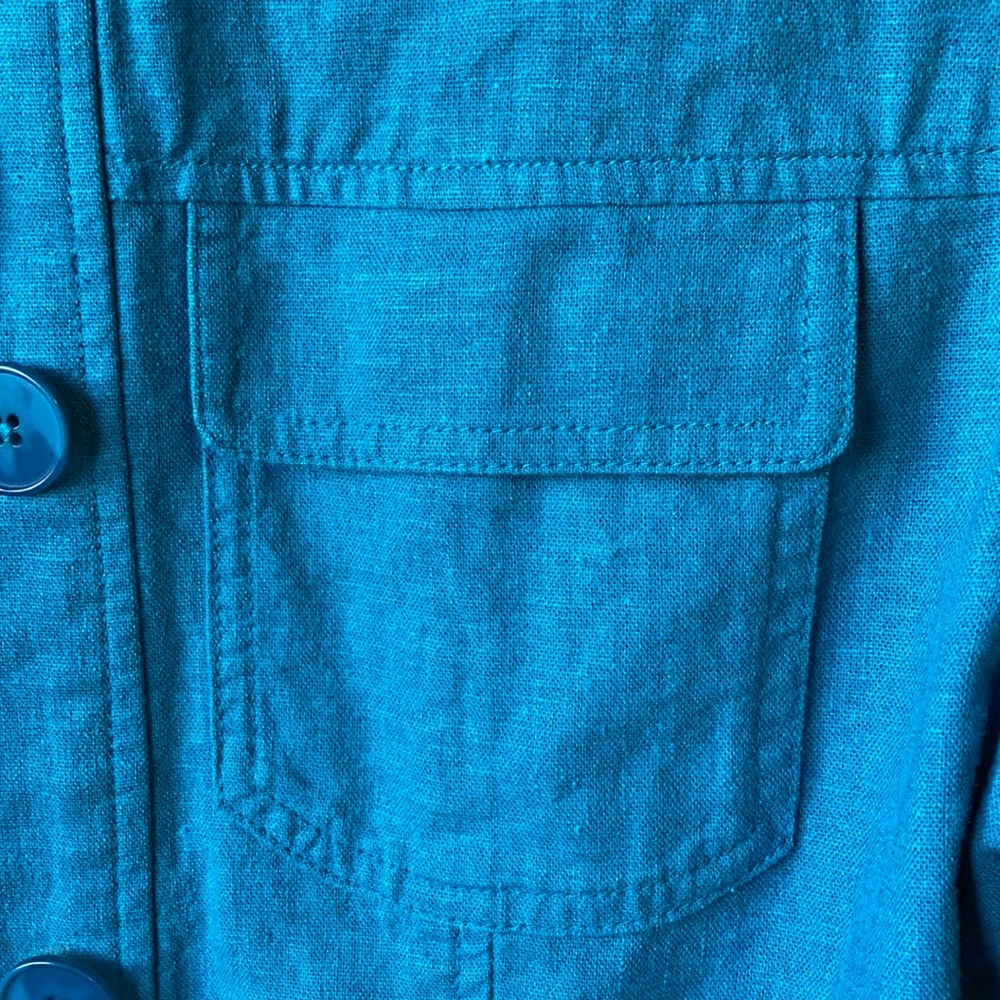 Pendleton Turquoise Skirt/Jacket Set - image 4